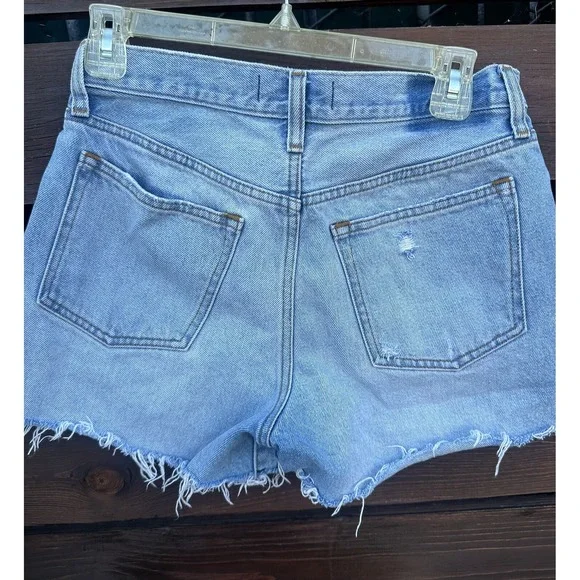 Abercrombie & Fitch The Boyfriend Short Mid Rise Distress *Size 27 (4) - Picture 4 of 5